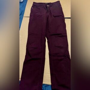 Lee Maroon Straight Leg Pants